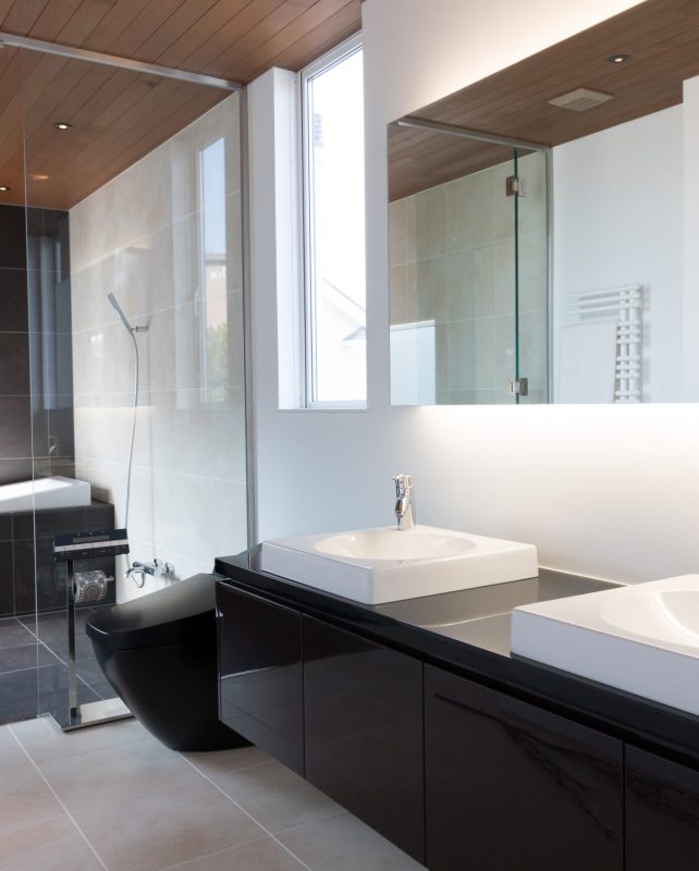 interior of modern bathroom